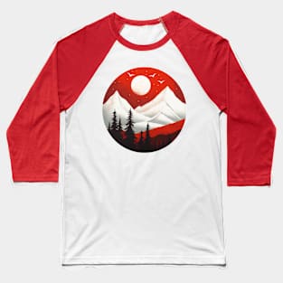 Minimal Woods II Baseball T-Shirt